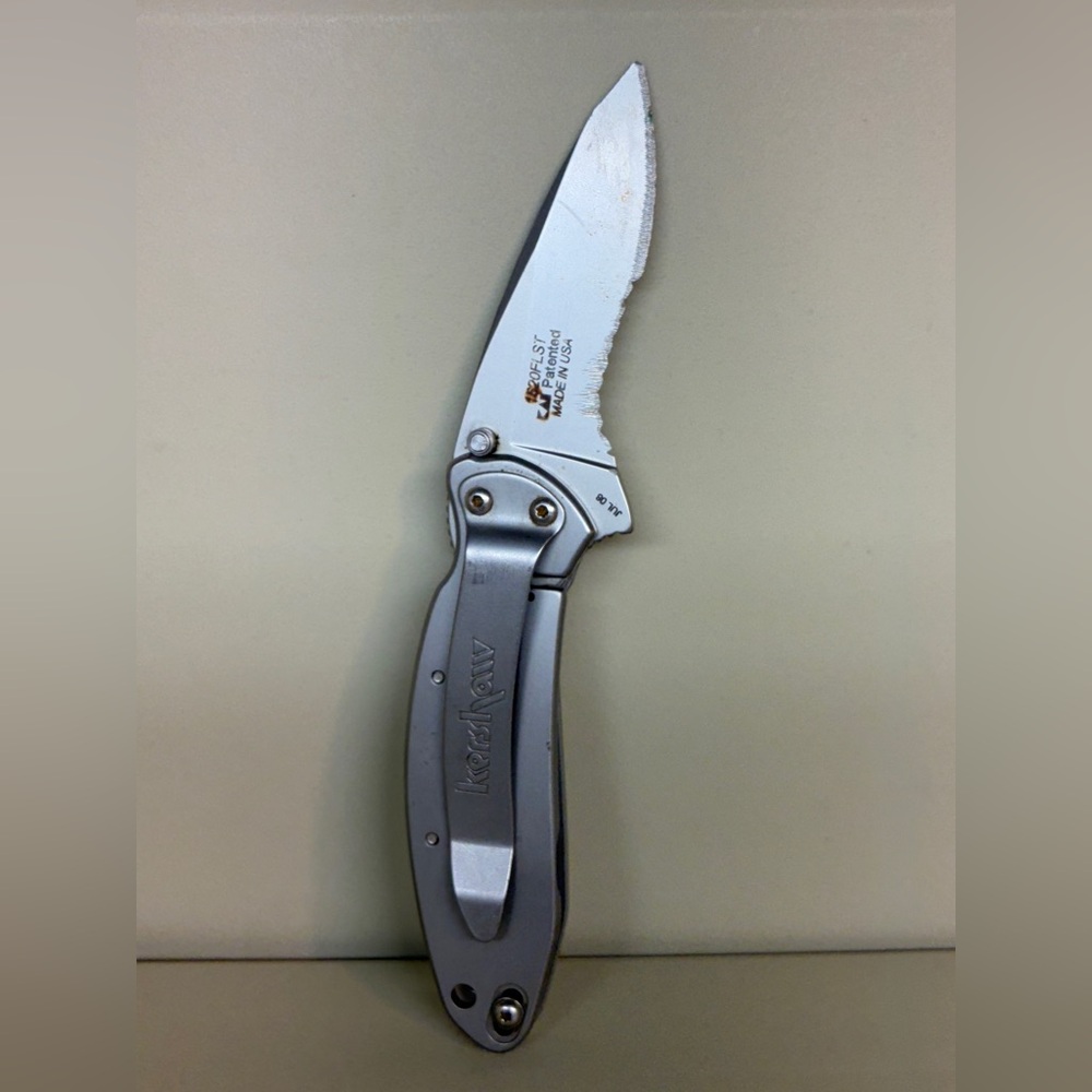 Kershaw 1620FLST Folding Knife Ken Onion Design Scallion Used Stainless